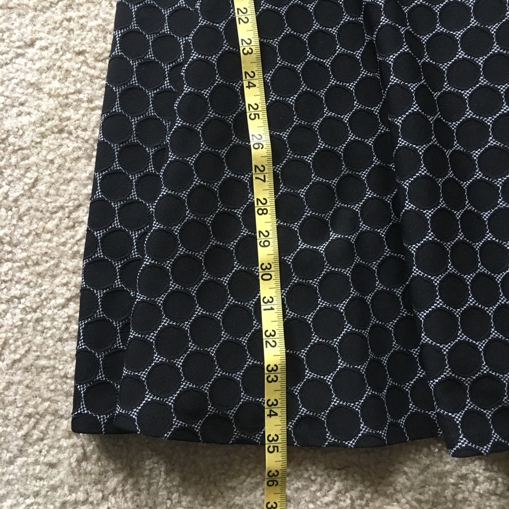Elle Black Dot Fit & Flare Dress - Black - 10 - Picture 8 of 8